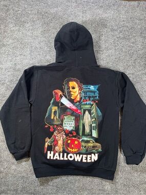 Halloween Horror Nights 2022 Hoodie Michael Myers Black Pullover Small‎ HHN